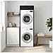 Mobiletto per lavatrice Rovere Nero 67,5 x 68 x 200 cm - Foto miniatura 4