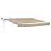 Tenda Retrattile Beige 350 x 250 cm Poliestere e Metallo - Foto miniatura 1