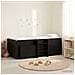 Struttura Letto Loft con Mobile 3 pz Nero Legno multistrato - Foto miniatura 2