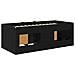 Struttura Letto Loft con Mobile 3 pz Nero Legno multistrato - Foto miniatura 5