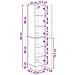 Set di armadi 2 pcs Legno antico 34,5 x 33 x 90 cm - Foto miniatura 9