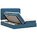 Letto con contenitore LED e materasso Blu Scuro 180 x 200 cm - Foto miniatura 1