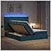 Letto con contenitore LED e materasso Blu Scuro 180 x 200 cm - Foto miniatura 2