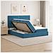 Letto con contenitore LED e materasso Blu Scuro 180 x 200 cm - Foto miniatura 4