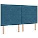 Letto con contenitore LED e materasso Blu Scuro 180 x 200 cm - Foto miniatura 5