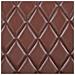 panca 60 x 30 x 45 cm Pelle Vera Marrone diamante - Foto miniatura 6