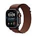 Watch Ultra 4 GPS + Cellular, Cassa 49 mm in titanio nero con Alpine Loop borgogna - L - Foto miniatura 1