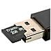 ICOC U2OTG-SD - Cavo USB OTG Micro B / A con Lettore Micro SD / SDHC 26cm Nero - Foto miniatura 6