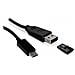 ICOC U2OTG-SD - Cavo USB OTG Micro B / A con Lettore Micro SD / SDHC 26cm Nero - Foto miniatura 8