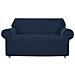 Copridivano E Copri Poltrona Antimacchia Sof&agrave; Elasticizzato Modello Magico Div 2Posti Blu - Foto miniatura 1