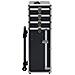 Valigia Trolley Per Cosmetici In Alluminio Nero - Foto miniatura 4