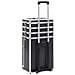 Valigia Trolley Per Cosmetici In Alluminio Nero - Foto miniatura 5