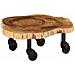 Tavolino da Salotto in Legno Massello di Acacia 60x55x25 cm - Foto miniatura 1