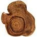 Tavolino da Salotto in Legno Massello di Acacia 60x55x25 cm - Foto miniatura 6