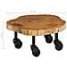 Tavolino da Salotto in Legno Massello di Acacia 60x55x25 cm - Foto miniatura 7