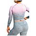 Ombre Rushguard Longsleeve, Donna, Rosa, Magliette A Maniche Lunghe, Numero: M Eu - Foto miniatura 2