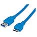 Cavo USB 3.0 SuperSpeed 1 m - Blu - Foto miniatura 1