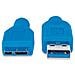 Cavo USB 3.0 SuperSpeed 1 m - Blu - Foto miniatura 2