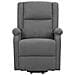 Poltrona Alzapersona Massaggiante in Tessuto Grigio Scuro - Foto miniatura 6