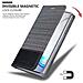 Cadorabo Custodia Compatibile Con Samsung Galaxy Note 10 In Grigio Nero - Coperchio Protettiva Con Chiusura Magnetica, Funzione Stand E Tasca Per Le Carte - Foto miniatura 7