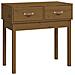 Tavolo Consolle Miele 76,5x40x75 Cm In Legno Massello Di Pino - Foto miniatura 2
