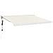 Tenda Da Sole Retrattile Crema 3,5x2,5 M In Tessuto E Alluminio - Foto miniatura 1