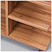 Tavolino Salotto Multifunzione Porta Tv Riviste Comodino Con Ruote Legno Noce - Foto miniatura 4