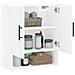 Armadietto a Muro Bianco 60x31x70 cm in Legno Multistrato - Foto miniatura 3