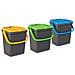 Set 3 Pattumiere Raccolta Differenziata Bidone Pattumiera Spazzatura 35 Litri - Foto miniatura 1