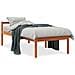 Letto Per Anziani Marrone Cera 90x190 Cm Legno Massello Di Pino - Foto miniatura 1