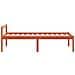 Letto Per Anziani Marrone Cera 90x190 Cm Legno Massello Di Pino - Foto miniatura 3