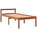 Letto Per Anziani Marrone Cera 90x190 Cm Legno Massello Di Pino - Foto miniatura 6