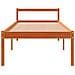 Letto Per Anziani Marrone Cera 90x190 Cm Legno Massello Di Pino - Foto miniatura 9