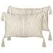 Set Di 2 Cuscini Caesia Cotone 30 X 50 Cm Beige Chiaro Tinta Unita - Foto miniatura 3