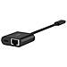 Adattatore INC019BTBK USB-C a Gigabit Ethernet e carica 100W Colore Nero - Foto miniatura 2