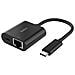 Adattatore INC019BTBK USB-C a Gigabit Ethernet e carica 100W Colore Nero - Foto miniatura 1
