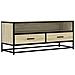 Mobile Tv Rovere Sonoma 100x34,5x40cm Legno Multistrato Metallo - Foto miniatura 2
