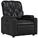 Poltrona Reclinabile Nera in Similpelle - Foto miniatura 1