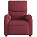 Poltrona Massaggiante Reclinabile Elettrica Rosso Vino Tessuto - Foto miniatura 9