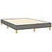 Letto a Molle Materasso e LED Grigio Scuro 140x190cm in Tessuto - Foto miniatura 5