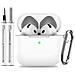 Custodia In Silicone Per Airpods Con Kit Di Pulizia White  Airpods 4 - Foto miniatura 2