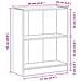 Libreria  Nera 60x24x76 cm in Legno Ingegnerizzato - Foto miniatura 9