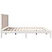 Giroletto Extra Lungo senza Materasso Bianco 180x220cm Massello - Foto miniatura 5