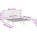 Giroletto Extra Lungo senza Materasso Bianco 180x220cm Massello - Foto miniatura 9
