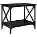 Tavolo laterale Rovere nero 55 x 38 x 45 cm Legno multistrato - Foto miniatura 1