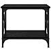 Tavolo laterale Rovere nero 55 x 38 x 45 cm Legno multistrato - Foto miniatura 5