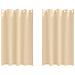 Tende con tende 2 pcs Crema Poliestere - Foto miniatura 1