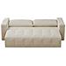 Canterbury Divano Letto 3 Posti Con Baule Ad Anello Beige - Foto miniatura 4