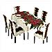 Set Decorativo Natalizio Tovaglia E Coprisedie - Sfondo Bianco - Foto miniatura 2