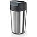 Tazza Da Viaggio Grande Sipp Con Coperchio Richiudibile Acciaio Inox 454 Ml Design A Prova Di Perdite Colore Antracite Riutilizzabile Per Bevande Calde - Foto miniatura 1
